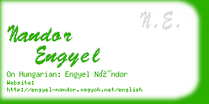 nandor engyel business card